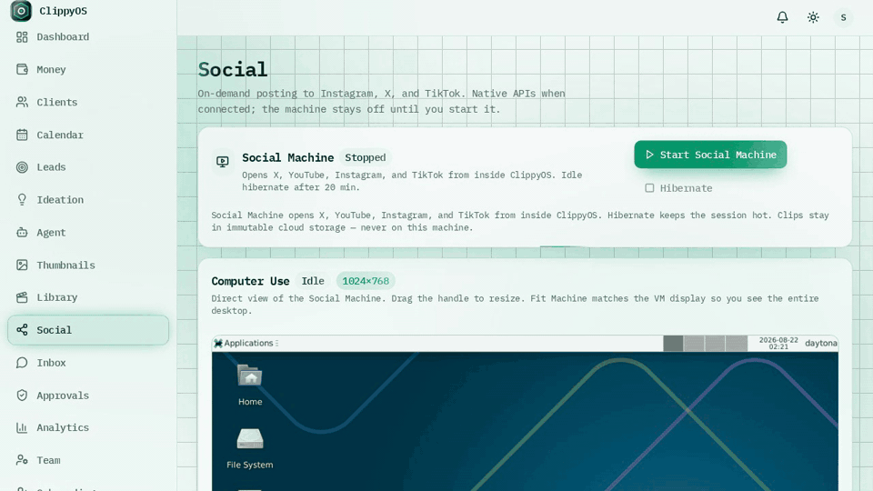 Social Machine in ClippyOS